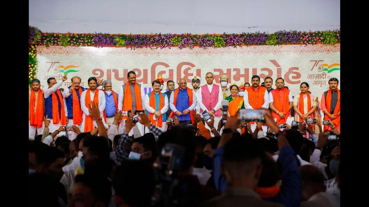 In Photos: No minister from Rupani term in Bhupendra Patel’s new Cabinet in Guj